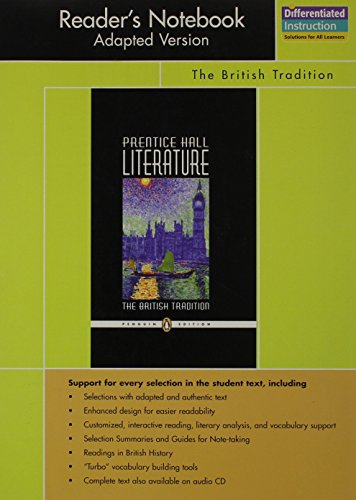 Stock image for PRENTICE HALL LITERATURE PENGUIN EDITION READERS NOTEBOOK ADAPTED VERSION GRADE 12 2007C for sale by Nationwide_Text
