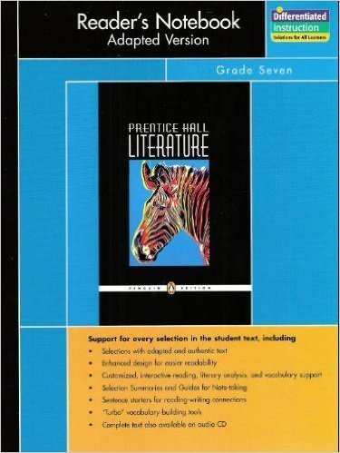 Stock image for Prentice Hall Literature, Penguin Edition Readers Notebook Adapted Version Grade 7 for sale by Red's Corner LLC
