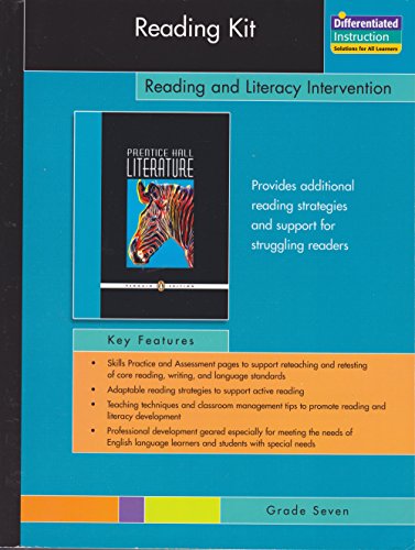 Stock image for Prentice Hall Literature Penguin Edition Reader's Kit Reading and Literacy Intervention Grade 7 for sale by Better World Books