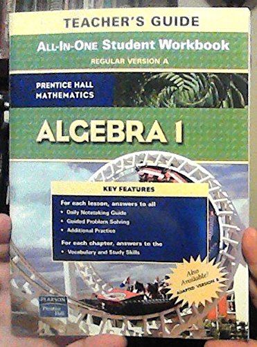Beispielbild fr Prentice Hall Mathematics Algebra 1 Teacher's Guide: All-in-one Study Guide + Practice Workbook zum Verkauf von HPB-Red