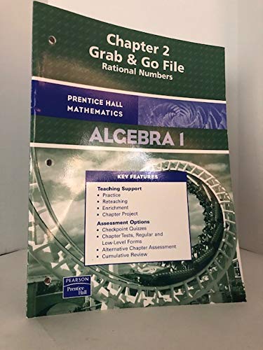Stock image for Prentice Hall Mathematics Algebra 1 Chapter 2 Grab Go file - Rational Numbers for sale by ShowMe D Books