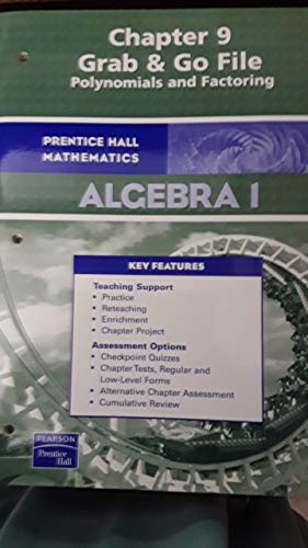 Imagen de archivo de Algebra 1 Chapter 9 Grab and Go File. a la venta por ShowMe D Books