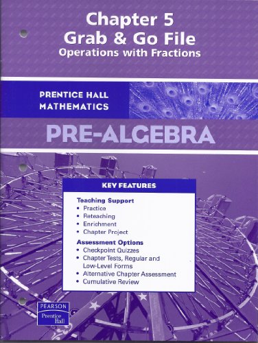 9780131658097: PH Pre-Algebra Chapter 5 Grab & Go File