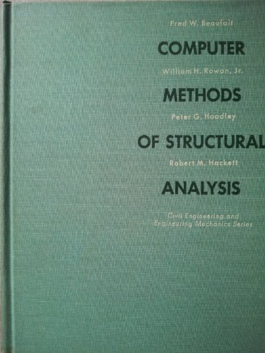9780131659513: Computer Methods of Structural Analysis
