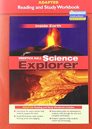 Imagen de archivo de Science Explorer - Inside Earth : Adapted Reading Study Workbook a la venta por Better World Books
