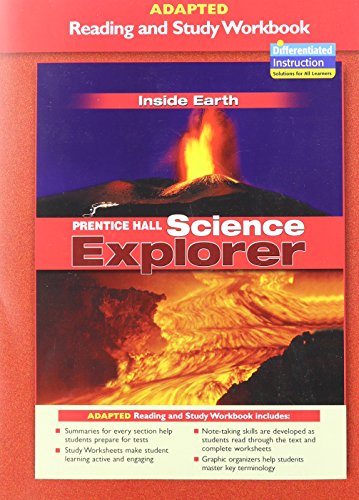 Stock image for Science Explorer - Inside Earth : Adapted Reading Study Workbook for sale by Better World Books