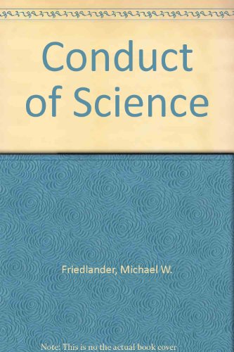 Stock image for The Conduct of Science for sale by Better World Books