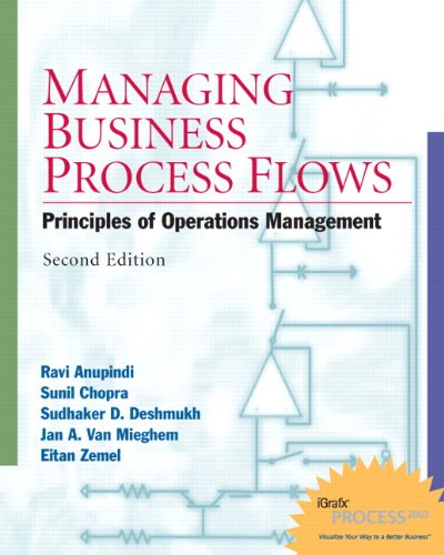 Imagen de archivo de Managing Business Process Flows: Principles of Operations Management [With CDROM] a la venta por ThriftBooks-Atlanta