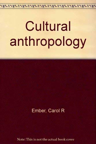 Stock image for Cultural anthropology for sale by Books From California