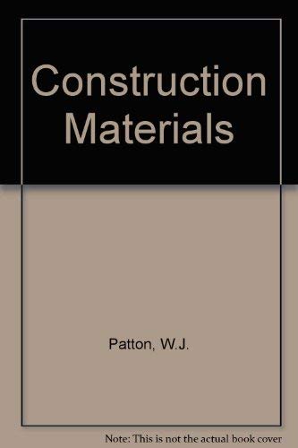 Beispielbild fr Construction Materials zum Verkauf von Better World Books