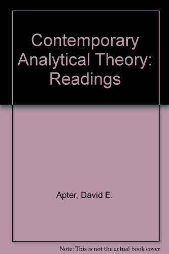 Stock image for Contemporary analytical theory for sale by Zubal-Books, Since 1961