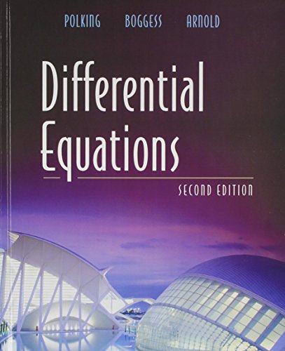 Differential Equations with Ordinary Differential Equations Using MATLAB (2nd Edition) (9780131698222) by Polking, John; Boggess, Al; Arnold, David