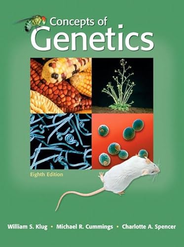 Concepts of Genetics and Student Companion Website Access Card Package (8th Edition) (9780131699441) by Klug, William S.; Cummings, Michael R.; Spencer, Charlotte