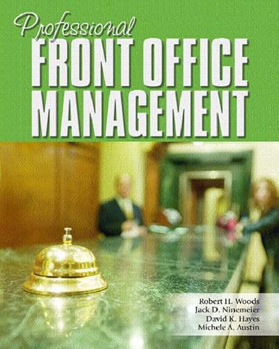 Imagen de archivo de Professional Front Office Management a la venta por Better World Books