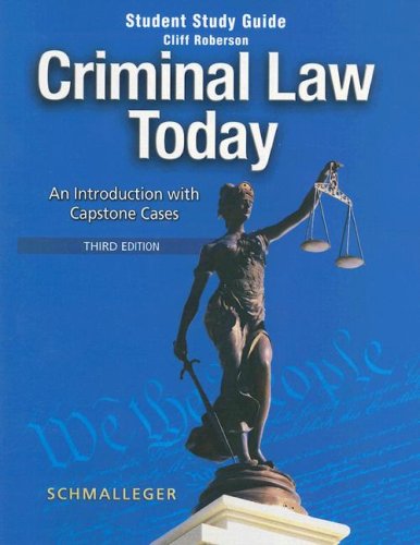 Stock image for Student Study Guide for Criminal Law Today: An Introduction with Capstone Cases for sale by The Book Spot