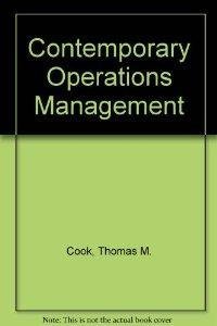 Contemporary Operations Management: Text and Cases (9780131704497) by Cook, Thomas M.; Russell, Robert A.