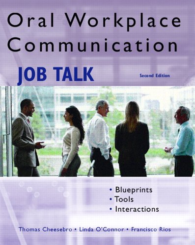 Beispielbild fr Oral Workplace Communication: Job Talk zum Verkauf von HPB-Red