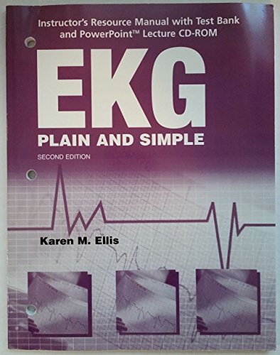 9780131708150: EKG Plain & Simple W/CD & Text Bank (TE)