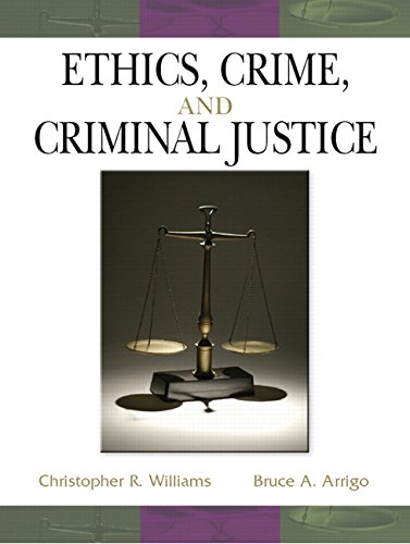 Beispielbild fr Ethics, Crime And Criminal Justice zum Verkauf von Library House Internet Sales