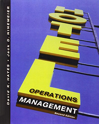 Beispielbild fr Hotel Operations Management zum Verkauf von ThriftBooks-Atlanta