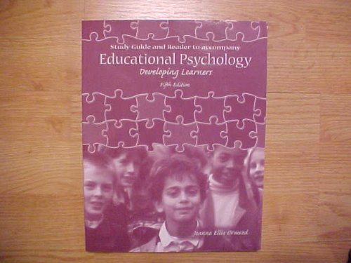 Imagen de archivo de Study Guide and Reader to Accompany Educational Psychology Developing Learners a la venta por Wonder Book