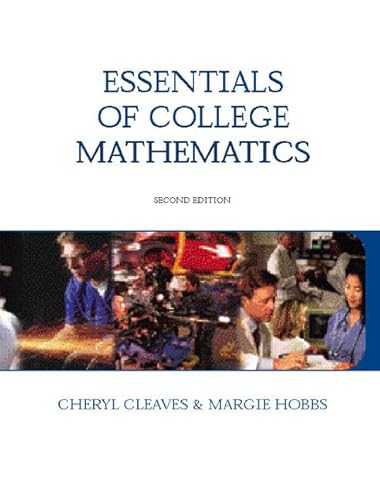 Imagen de archivo de Essentials of College Mathematics a la venta por Better World Books