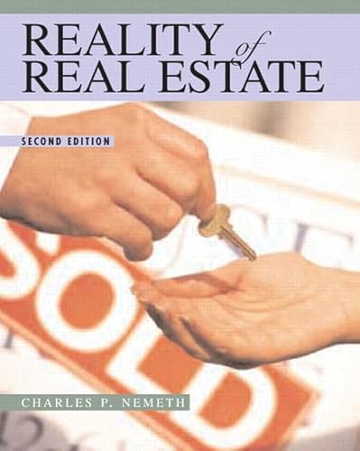 Imagen de archivo de Reality of Real Estate 2nd Ed a la venta por a2zbooks