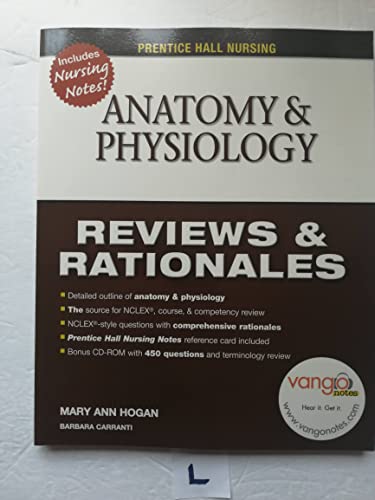 Stock image for Anatomy and Physiology : Reviews and Rationales for sale by Better World Books