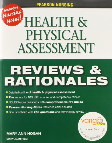 Stock image for Pearson Reviews Rationales: Health Physical Assessment (Prentice Hall Nursing Reviews Rationales) for sale by Goodbookscafe