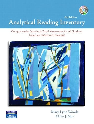 Stock image for Analytical Reading Inventory: Comprehensive Standards-Based Assessment for All Students Including Gifted and Remedial [With CDROM] for sale by ThriftBooks-Atlanta