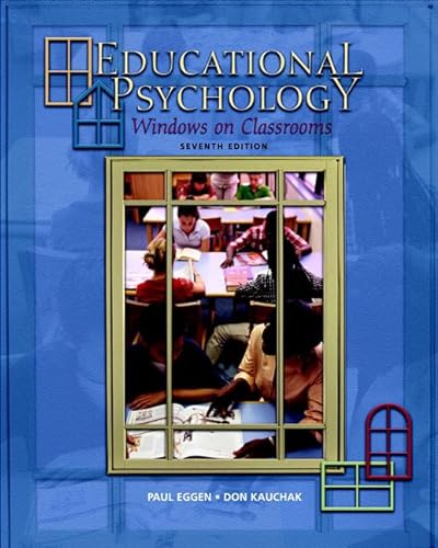 Stock image for Educational Psychology: Windows on Classrooms (7th Edition) for sale by SecondSale
