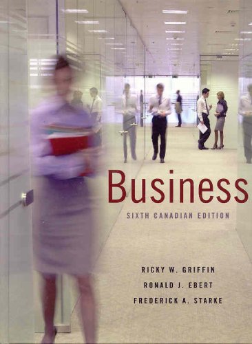 Stock image for Business, Sixth Canadian Edition (6th Edition) for sale by Books Unplugged