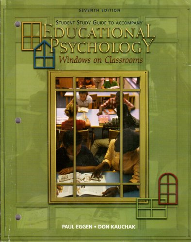 Imagen de archivo de Student Study Guide for Educational Psychology: Windows on Classrooms with Teacher Prep Access Code Pkg. a la venta por BookMarx Bookstore