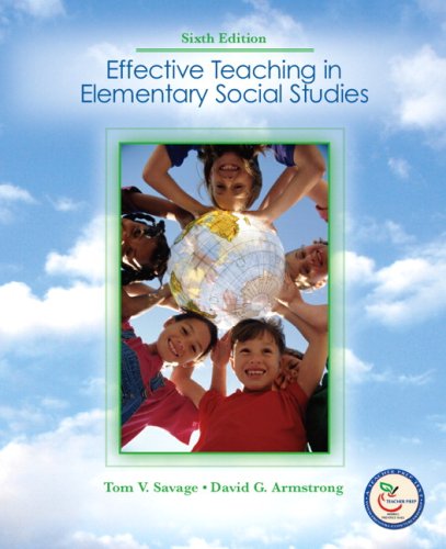 Beispielbild fr Effective Teaching in Elementary Social Studies zum Verkauf von Better World Books