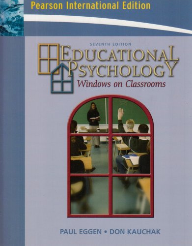9780131753938: Educational Psychology: Windows on Classrooms: International Edition