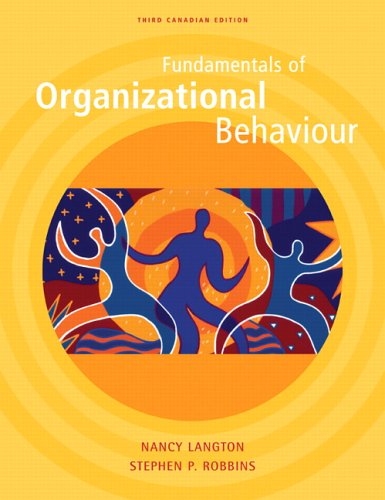Beispielbild fr Fundamentals of Organizational Behaviour, Third Canadian Edition zum Verkauf von ThriftBooks-Atlanta