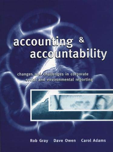 Imagen de archivo de Accounting and Accountability a la venta por MusicMagpie