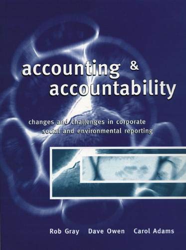 9780131758605: Accounting and Accountability/No U.S. Rights/Sold in London Only