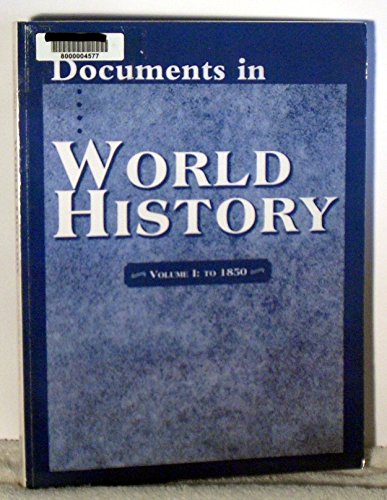 Stock image for Document in Worlds History Volume 1: To 1850 for sale by HPB-Red