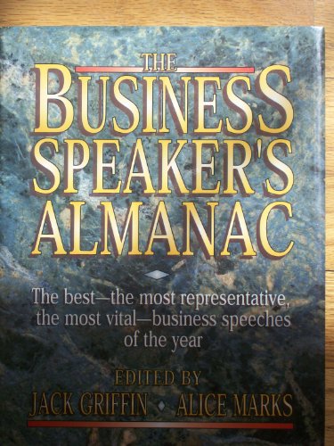 Imagen de archivo de The Business Speaker's Almanac a la venta por Utah Book and Magazine