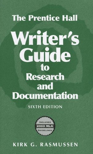 Beispielbild fr The Prentice Hall Writer's Guide to Research and Documentation 6th Edition zum Verkauf von a2zbooks