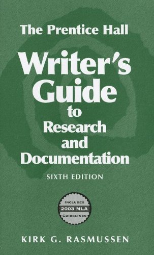 Imagen de archivo de The Prentice Hall Writer's Guide to Research and Documentation 6th Edition a la venta por a2zbooks