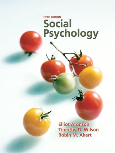 Beispielbild fr Social Psychology (5th Edition) zum Verkauf von Anybook.com