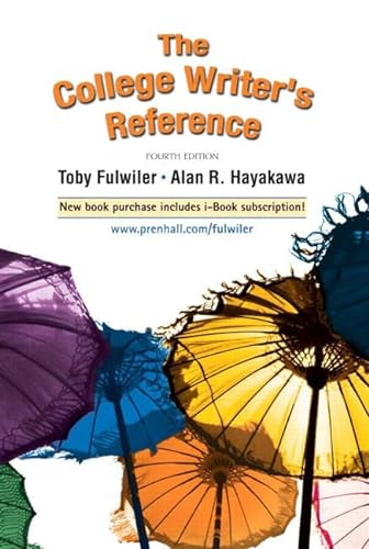 9780131787308: The College Writer's Reference