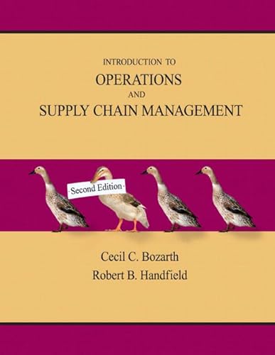 Imagen de archivo de Introduction to Operations and Supply Chain Management a la venta por ThriftBooks-Atlanta