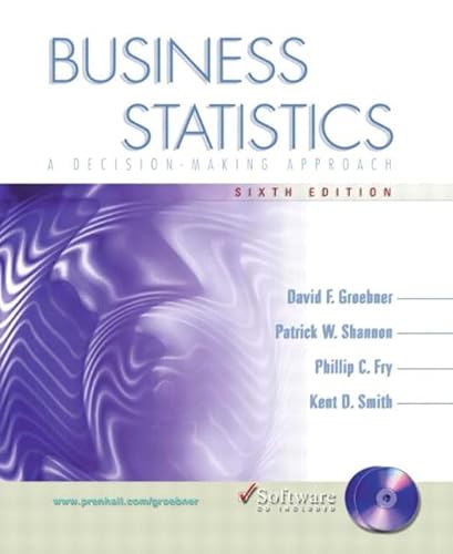 Beispielbild fr Business Statistics: A Decision-Making Approach with Student CD (6th Edition) zum Verkauf von SecondSale