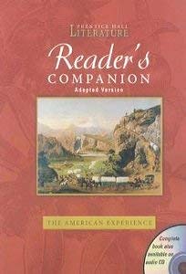 9780131802940: Prentice Hall Literature Reader's Companion: The American Experience: Adapted Version