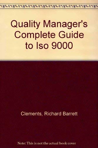 9780131814059: Quality Manager's Complete Guide to Iso 9000
