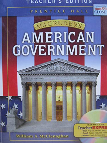 Imagen de archivo de American Governemt (Magruder's) Teacher's Edition a la venta por ThriftBooks-Atlanta