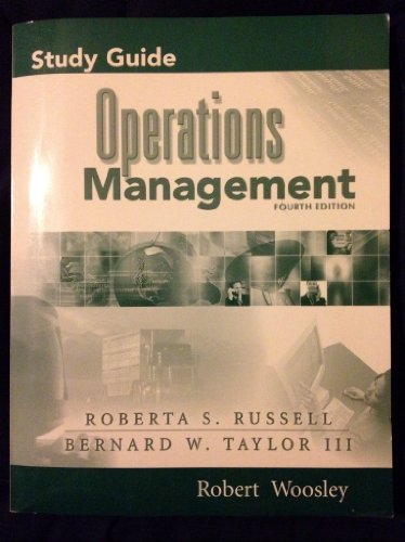 Stock image for Operations Management - Study Guide for sale by BookHolders